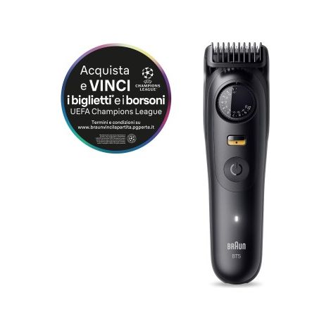 Braun BT5520 Rasoio Elettrico per Barba Nero Ricaricabile