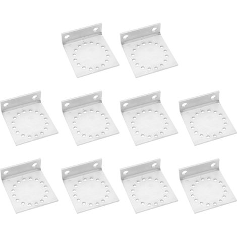 10 équerres de renfort en alliage d'aluminium pour accessoires de clôture électronique (1/5)