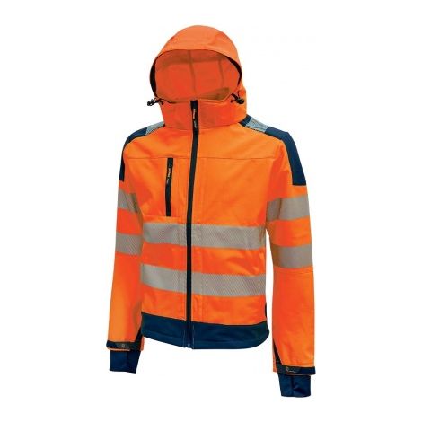 U-Power – Veste de travail haute visibilité Miky – Taille S – Norme EPI EN ISO 20471:2013/A1:2016 CLASSE 2 – Déperlant et respirant (1/8)