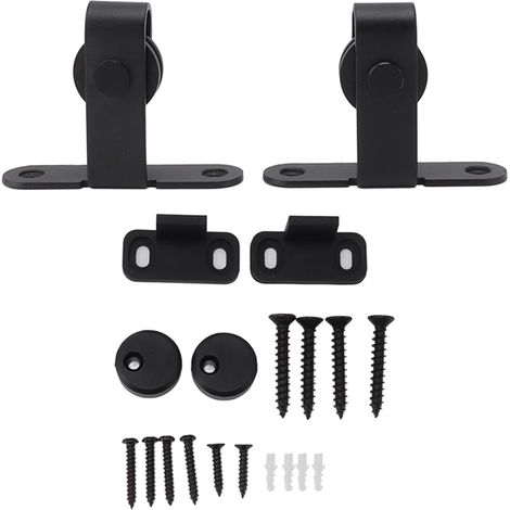 Kit de quincaillerie pour porte grange, ultra silencieux (1/5)