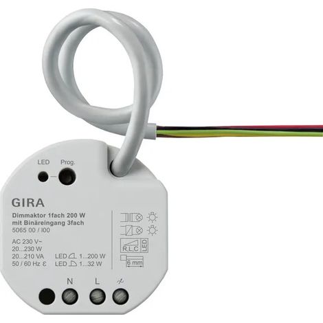 interrupteur variateur Gira 1-fach 200W knx sécurisé
