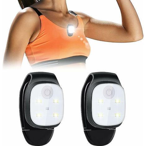 Pieces Clip LED Night Clip Outdoor On-Screen Light Reflective USB Rechargeable LED Small Headlight Racing Equipment Safety Light E (1/5)