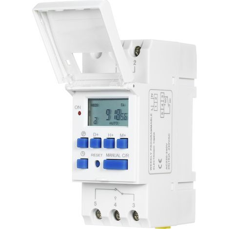 Timer, 1Pc LCD Display Weekly Programmable Electronic Relay Time 16 on and Off Timer(220V) (1/5)