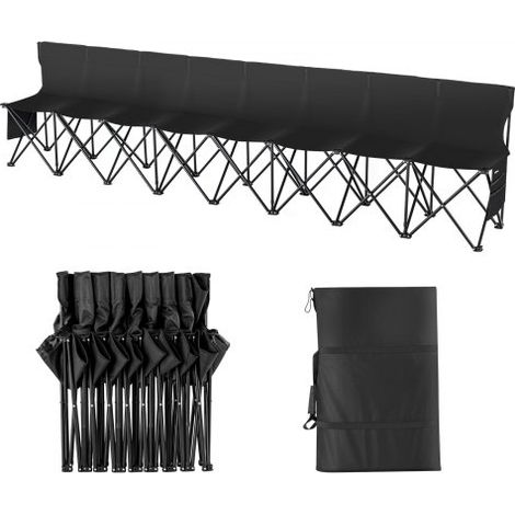 Banc pliant portable à 8 places banc de camping pliable (1/5)