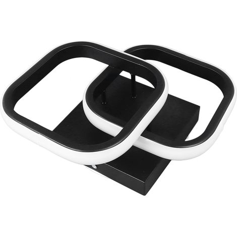 Plafonnier LED moderne carré en aluminium, luminaire idéal pour couloir, cuisine, chambre, salon, etc. 110 à 265 V, 6000 K, blanc. (1/5)