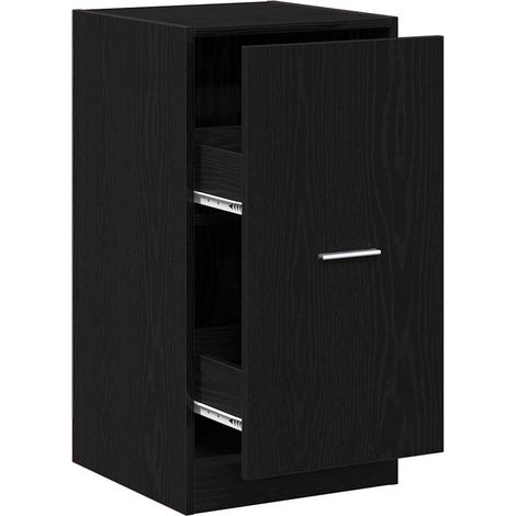Maison Exclusive - Armadio da Apoteca Rovere nero 40 x 41 x 77.5 cm