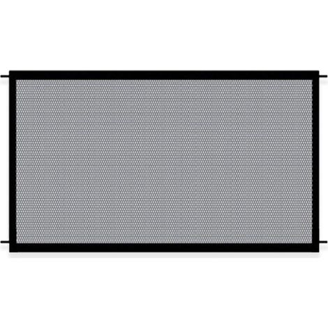 Noir,Barriere de Securite Enfant et Chien sans Percage Filet Nylon Pliable pour Escalier Porte et Cuisine