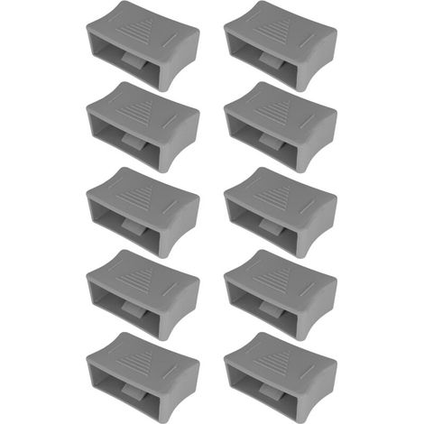 – Lot de 10 curseurs de fermeté 38mm – Réglage souplesse pour sommier – Installation rapide – Plastique gris pour lattes 38x8mm (1/5)