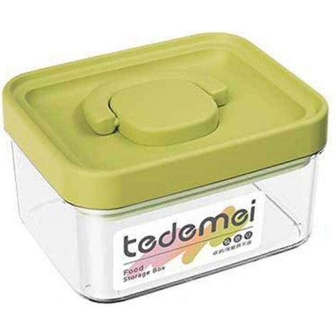 Boîtes de rangement empilables pratiques et multifonctionnelles pour la cuisine, avec couvercles hermétiques, pour une organisation optimale du réfrigérateur et des tiroirs (rose). (1/5)