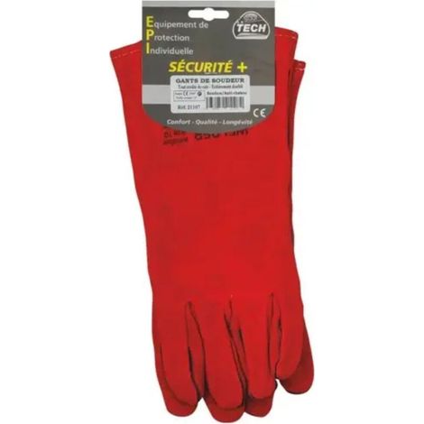 CHOYCLIT PAIO DI GUANTI DA SALDATURA IN CROSTA FODERATI taglia 10 -S21106 (1/2)