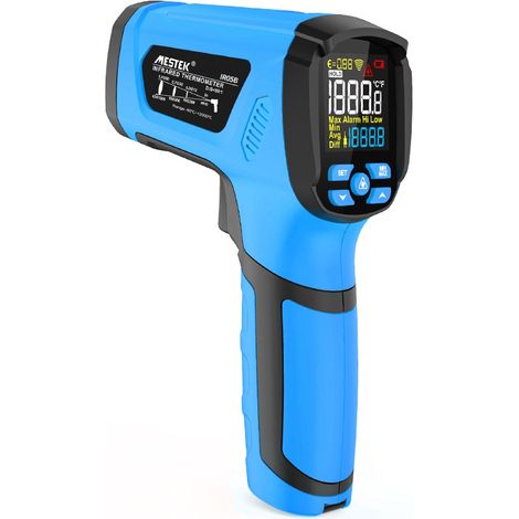 Thermomètre infrarouge industriel Mestek IR05B, plage de température de -40 à +2000 °C, temps de réponse rapide, thermomètre multi-usages (1/5)