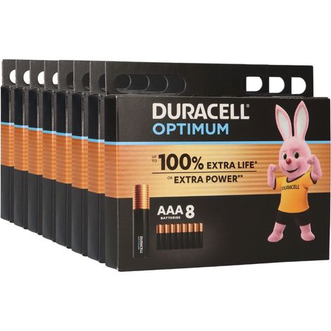 64x Duracell MN2400 AAA Micro Batterie Optimum (8x 8er Blister) (1/5)