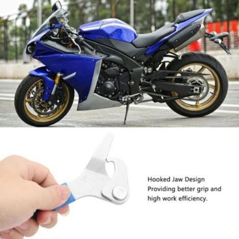 Outil de Réglage de Précharge D'amortisseur de Moto Clé D'amortisseur Crochet Réglable et Griffes Clé Antidérapante pour Bobines de (1/5)