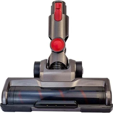 Rouleau brosse électrique compatible pour Dyson V8 Fluffy, tête de nettoyage pour sols, efficace sur les poils d\'animaux et poussières.