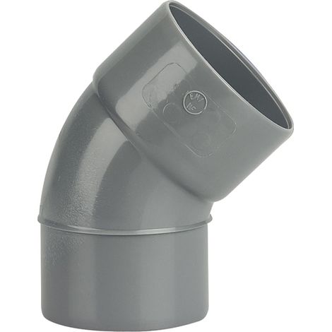 Gomito PVC Wavin 3025820 45 gradi giunto maschio femmina