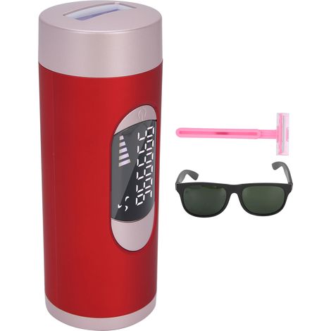 Appareil d'épilation laser pour le corps entier, indolore, 5 vitesses, prise 110-240 V, rouge (1/5)