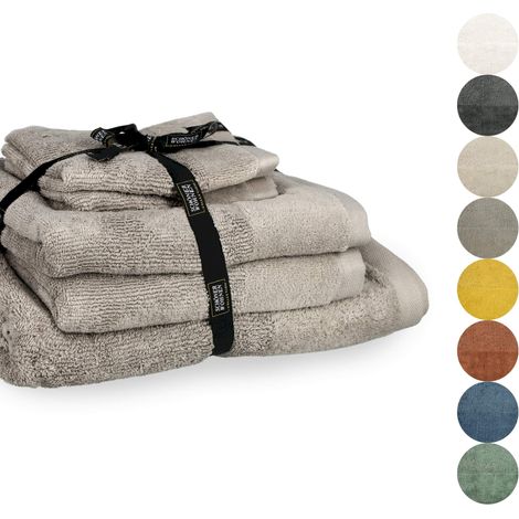 SCHÖNER WOHNEN Handtuch Set SENSE - 1 Stück 50x100 cm, Sand