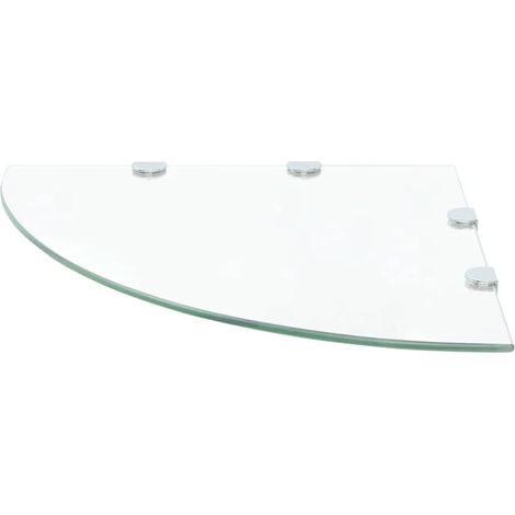 Maison Exclusive - Eckablage mit Verchromten Halterungen Glas Tra