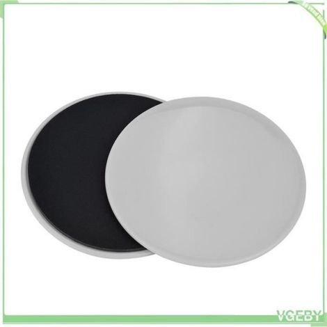 2 Disques de glissement, ABS, Gris, Yoga Pilates Fitness (1/4)