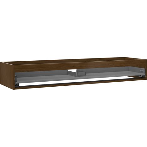 Mexen Box-A cuerpo de gabinete de lavabo de 160 cm, 1 cajón, nogal - 91AX0-1600-235-1-86 (1/4)
