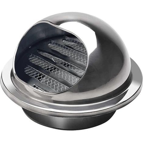 Grille de ventilation ronde en acier inoxydable (100 mm) (1/5)