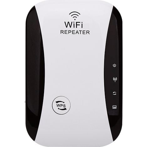 Répéteur WiFi Booster 300Mbps Extenseur sans Fil Amplificateur de Signal du Réseau(WPS, Installation Facile,1 Port Ethernet, Antennes Intégrées, 2.4GHz) Augmentation de la Couverture WiFi (1/4)