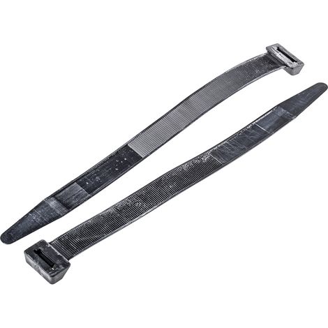 Serre-câble RS PRO Noir en Nylon 66, 254mm x 17,8 mm ( Prix pour Sachet de 50 )