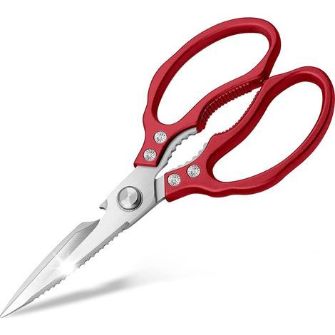 Kitchen Scissors, Multi-functional Stainless Steel Heavy Duty Sharp Scissors for Chicken, Poultry, Fish, Meat, Vegetable, Herbs