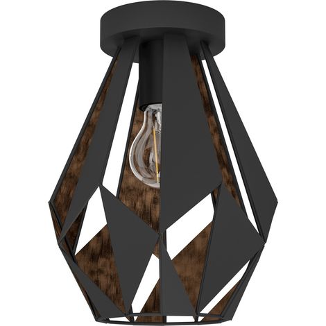 Lampe de plafond Carlton 1 Ø 20cm - noir - 30788 (1/3)