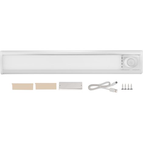 Lampe LED à détection de mouvement humain rechargeable pour placard chambre lumière nocturne Blanc froid 6500K (1/5)