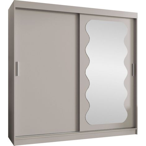 Armoire Hartford 578, Cachemire, 200x200x62cm, Portes d'armoire: Coulissantes, Nombre d'étagères: 5