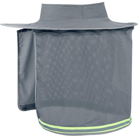 Pare-soleil intégral pour casque de chantier - Protection solaire pour la nuque, accessoire de protection haute visibilité pour casques de sécurité de chantier, idéal pour les travaux de jardinage, de (1/5)