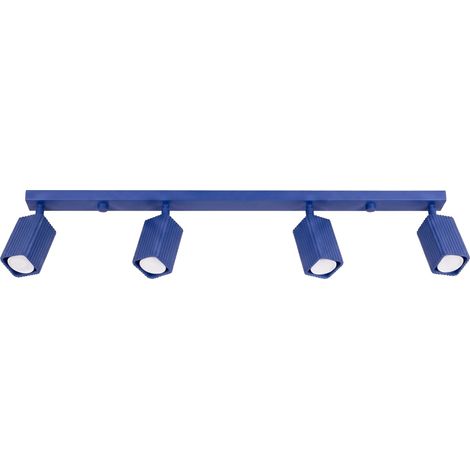 Plafoniera RAYO 4L oltremare alluminio 4xGU10 81cm Sollux (1/5)