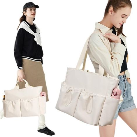 Sac cabas pour femme avec fermeture éclair, bandoulière et à main poches les voyages (1/5)