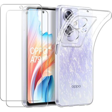 Coque fine transparente avec verre trempé 9H pour Motorola Moto G34 5G