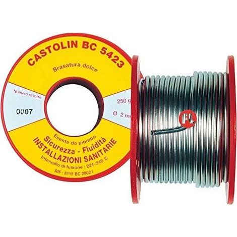 Bobina Lega 5423 250GR Castolin Per Brasatura Dolce E Capillare Su Rame E Derivati - 5423BC2002I