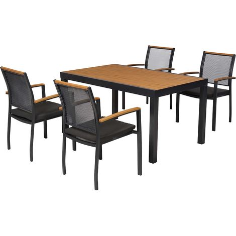 Itanos Set 9tlg Alu/Kunststoff Tisch 150 x 90 cm