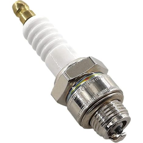 Lot de 2 bougies d'allumage pour moteurs Briggs & Stratton 3,5-6,5 HP Tondeuses à gazon 450 550 625 650 675 Quantum Series Remplace Champion RJ19LM, NGK BR2LM (1/5)