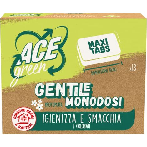 ACE CANDEGGINA GENTILE GREEN MONODOSE, Confezione da 18 tabs (1/4)
