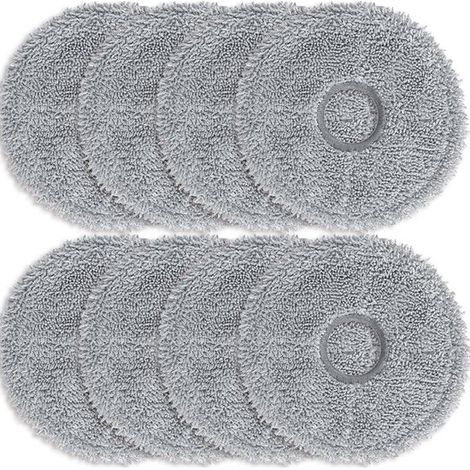 Lingettes de nettoyage pour balais à franges, compatibles avec les modèles Dreame L10s Ultra, L10 Ultra, L10s Pro et Xiaomi X10+, lot de 8 (1/5)