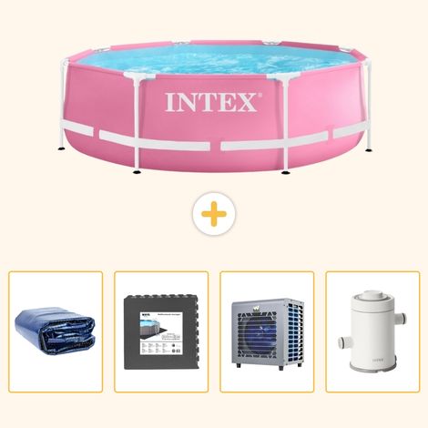Intex Piscine Tubulaire Ronde - 244x76 cm - 5-pièces S16 (1/5)