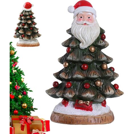 Figurines du Père Noël Statue De Sapin De Noël Décorations De Table Pour Les Fêtes Du Vieil Homme Pour Salon Chambre Bureau Entrée Étagère Fenêtre Boutiques Fêtes (1/5)