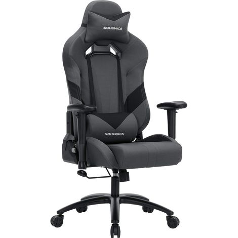 Sillón de oficina silla gaming gamer altura regulable gris negro 120000399 (1/5)