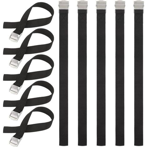 Sangle Porte Velo, 10 PCS 40CM Sangle Cliquet avec Boucles à Came Alliage Antirouille Réglable à Dégagement Rapide Sangle Arrimage pour Transport de Vélo Moto Bagage (1/4)