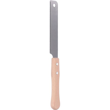 Scie à main à une lame en acier SK5, manche en bois, 17 dents, pour la découpe du bois (1/5)
