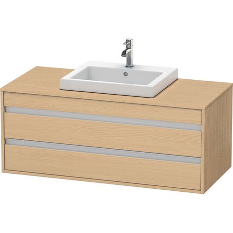 Lavabo consola Duravit Ketho, suspendido, 1200x496x550 mm, 2