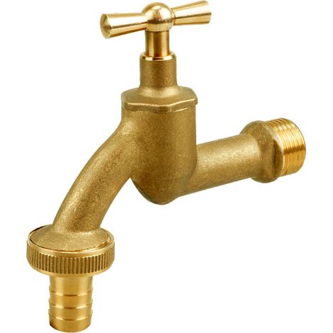 Rubinetto da giardino con valvola a fungo in ottone da 1/2". (1/2)