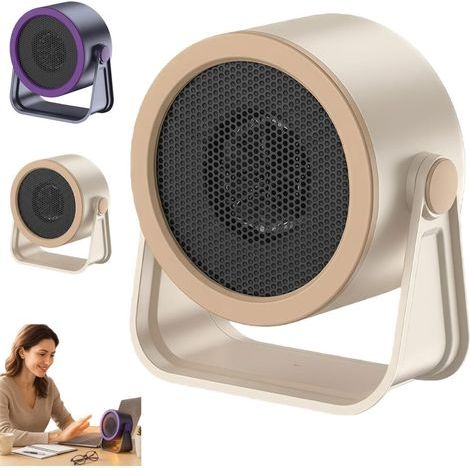 Chauffage soufflant portable, inclinable jusqu'à 90°