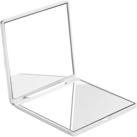 Miroir Cosmétique Compact - Carré - Portable Pochette Sac à Main Voyage - 1 Pièce (1/5)