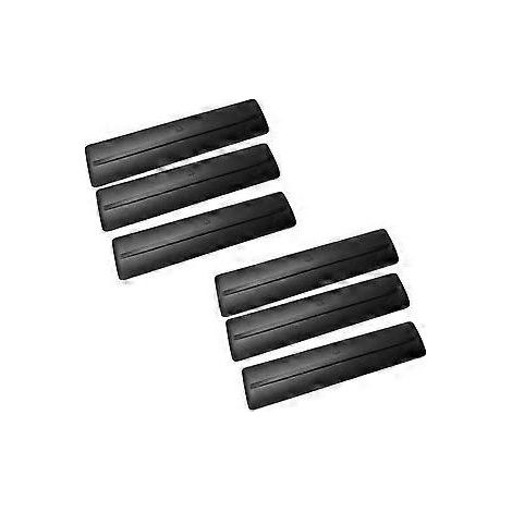 Kit de 6 pièces pour la suppression des barres de toit (garniture simple), noir (1/5)